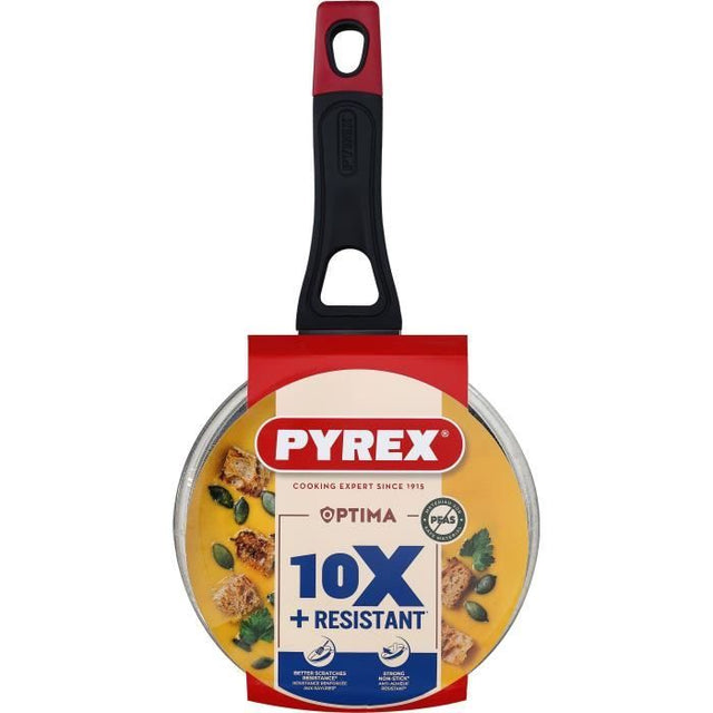Casserole + couvercle - PYREX - 1455030 - Antiadhésif - 16 cm - Sans PFAS