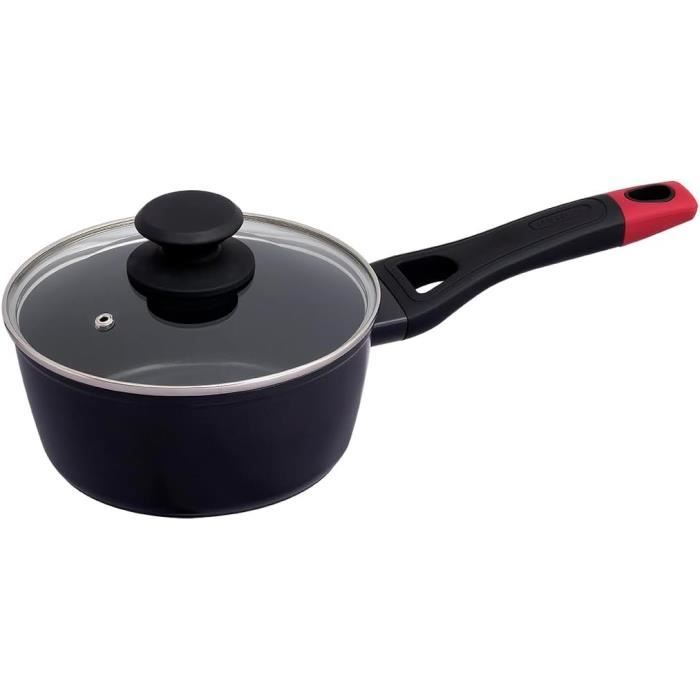 Casserole + couvercle - PYREX - 1455031 - Antiadhésif - 18 cm - Sans PFAS