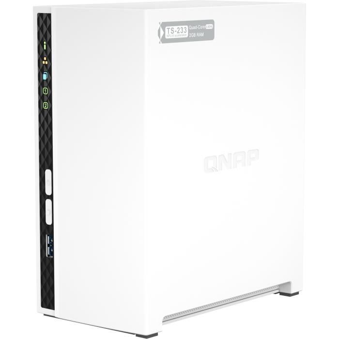 Server NAS - QNAP - TS-233 - 2 baies - 2 Go