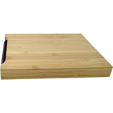 Planche a découper en bambou - JOCCA - Plateau en plastique - 36 x 27,5 x 4 cm - Naturel et noir