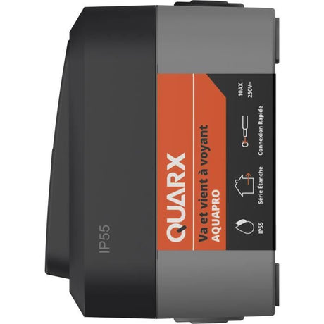 Interrupteur Va et vient - QUARX - Aqua Pro - Extérieur, voyant lumineux, IP55, 250V