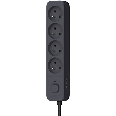 Multiprise - QUARX - 4 prises - Avec 3 ports USB, câble 1,5m