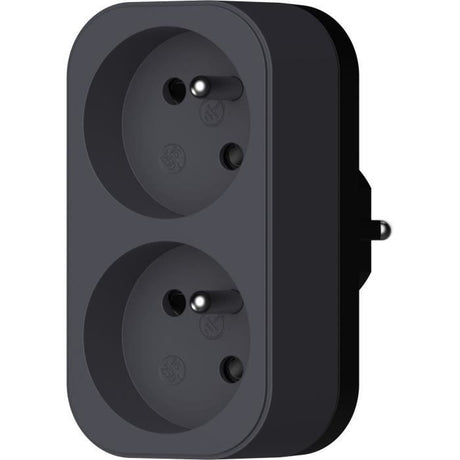 Biplite - QUARX - 2P 16A - Noir et gris anthracite, conforme NF