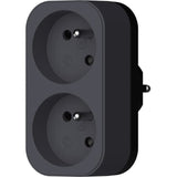 Biplite - QUARX - 2P 16A - Noir et gris anthracite, conforme NF