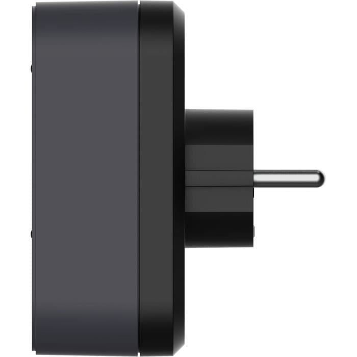 Biplite - QUARX - 2P 16A - Noir et gris anthracite, conforme NF