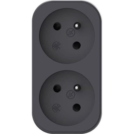 Biplite - QUARX - 2P 16A - Noir et gris anthracite, conforme NF