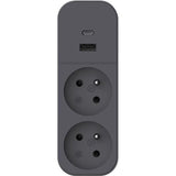 Biplite - QUARX - 2P 16A - Avec USB-A et USB-C, conforme NF