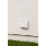 Double va-et-vient étanche - QUARX - Aqua Pro - IP55 - 250V - 10AX - Connexion rapide - Blanc