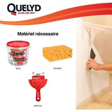 Décolleur papier peint - QUELYD - Dissoucol - Lessive - Supprime les résidus - Flacon 500 ml (280 m²)