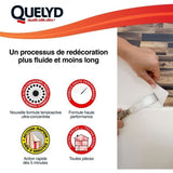 Décolleur papier peint - QUELYD - Dissoucol - Lessive - Supprime les résidus - Flacon 500 ml (280 m˛)