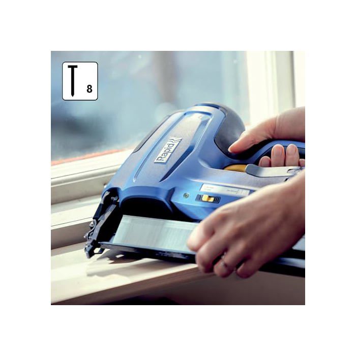 Cloueuse électrique - RAPID - BNX50 - Batterie 18V - Pour clous n°8/20-50mm - Boîte sans batterie - (5001501)