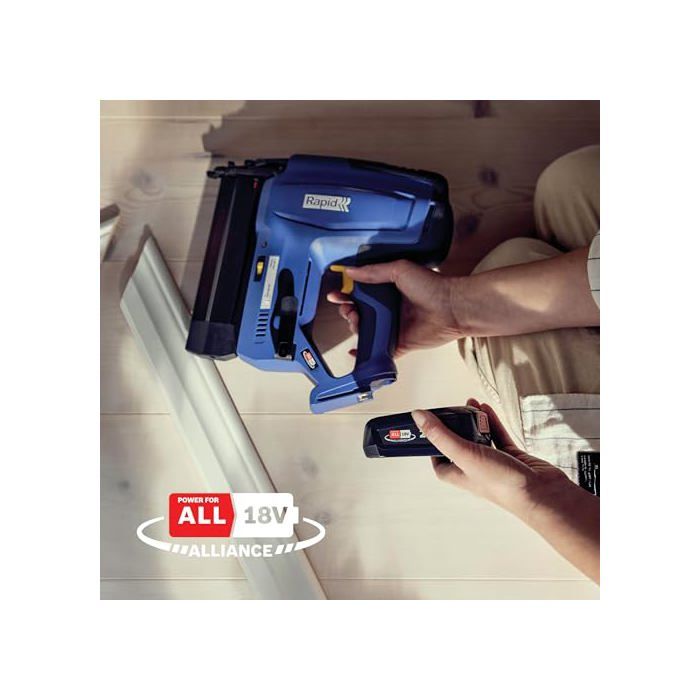 Cloueuse électrique - RAPID - BNX50 - Batterie 18V - Pour clous n°8/20-50mm - Boîte sans batterie - (5001501)