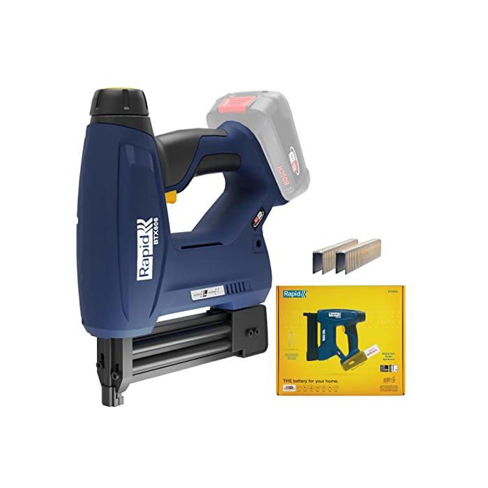 Agrafeuse électrique - RAPID - BTX606 - Batterie 18V - Pour agrafes et clous - Boîte sans batterie - (5001505)