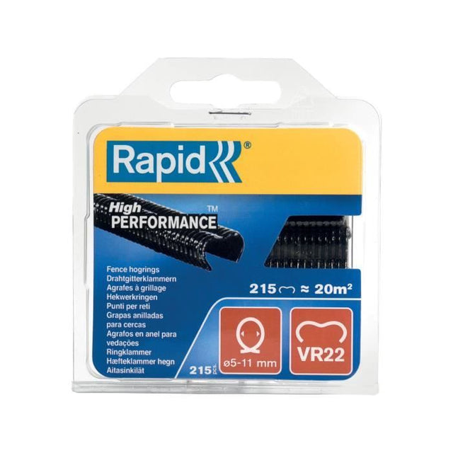 RAPID 215 agrafes VR22 noires