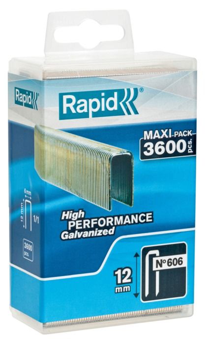 Agrafes étroites n° 606/12mm  - RAPID - 40303093