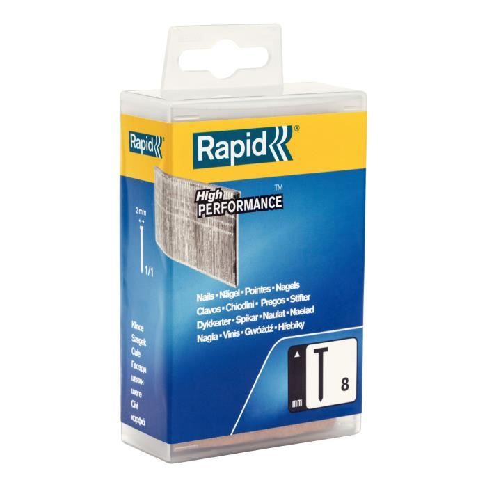 RAPID Pointes galvanisées - Fil fin - N°8/15 mm