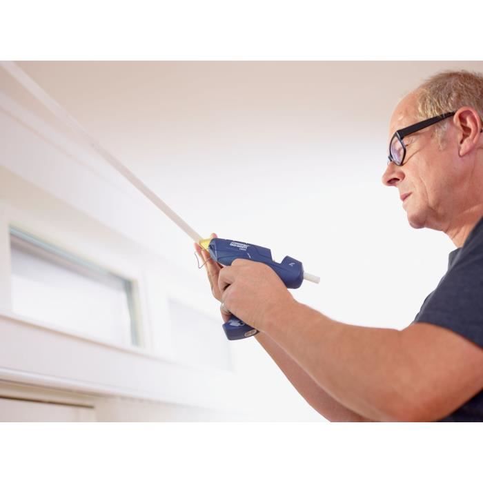 Pistolet a colle - RAPID - CG270 - Cordon amovible pour colle Ø12mm - Sans fil - Coffret Pistolet + colle 10 sticks - (5001445)