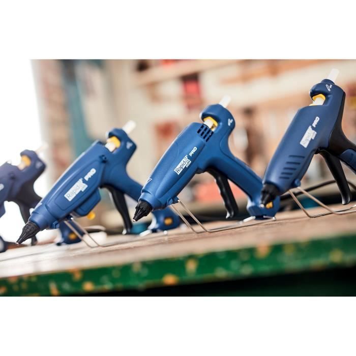 Pistolet a colle professionnel RAPID EG320 - 1000g/h PRO Coffret + colle 24 sticks