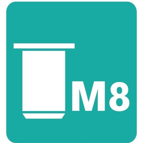 Écrous a sertir - RAPID - M8 - Pour vis Ř8mm - Blister de 20 + 1 Foret Ř11mm - (5001482)