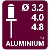 Adaptateur rivets - RAPID - RP150 Multi - Pour rivets aluminuim et acier inoxydable pour visseuse - Boîte - (5001484)