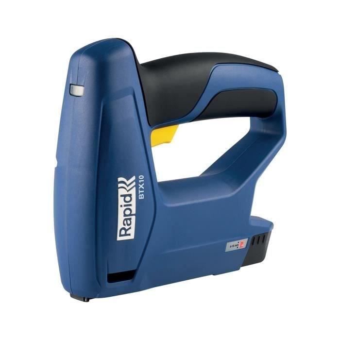 Agrafeuse électrique - RAPID - BTX10 - Sans fil - Pour bois et tissu - Pour agrafes n°53/6-10mm - Boîte - (5001495)