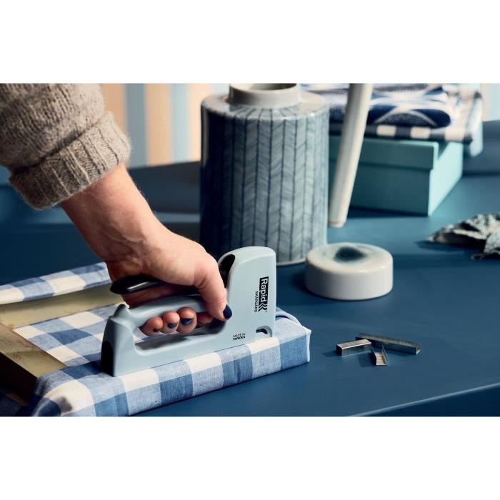 Agrafeuse manuelle éco-responsable Spirit of Sweden - RAPID - R53 - Pour agrafes 53/4-10mm - Skargard (Bleu Archipel) - (5001613)
