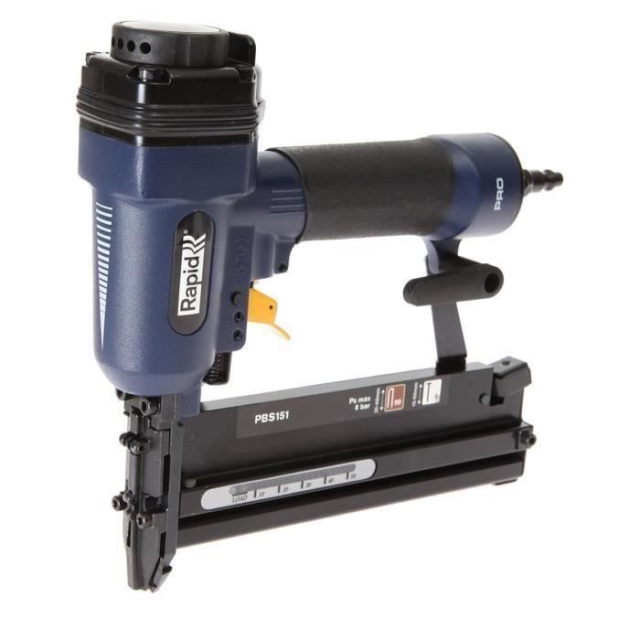 Agrafeuse cloueuse pneumatique RAPID PRO PBS151 - pour agrafes 90 de 20 a 40 mm et pointes 8 de 15 a 50mm