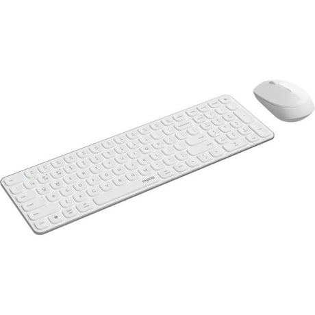 Ensemble Clavier-Souris - RAPOO - 9310M - Sans-fil - Multimode - Ultra-Slim - Blanc