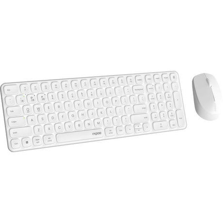 Ensemble Clavier-Souris - RAPOO - 9310M - Sans-fil - Multimode - Ultra-Slim - Blanc