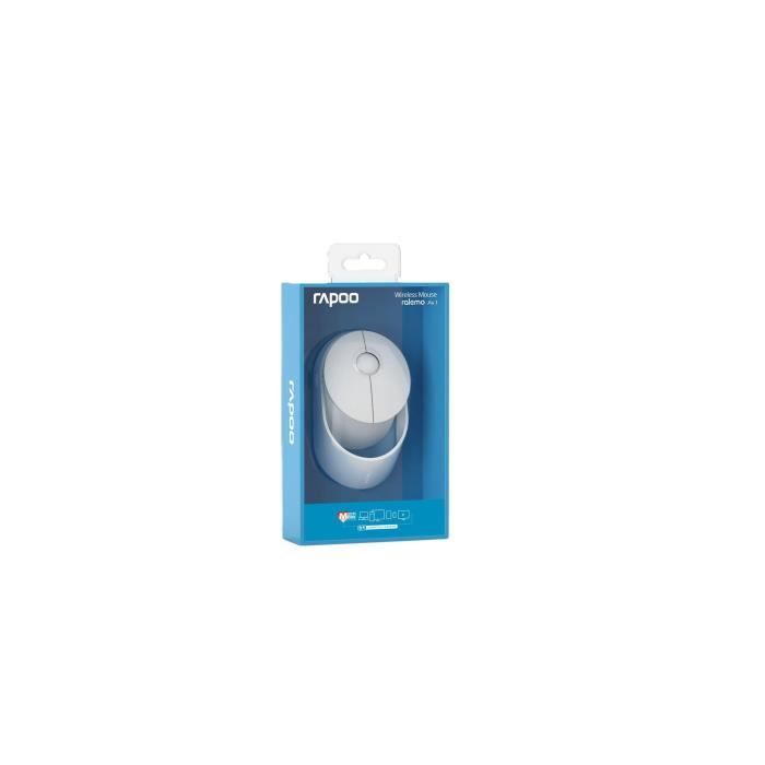 Souris sans fil - Ralemo - Air 1 - Blanc - Multimode 2,4GHz/Bluetooth - 1600 dpi