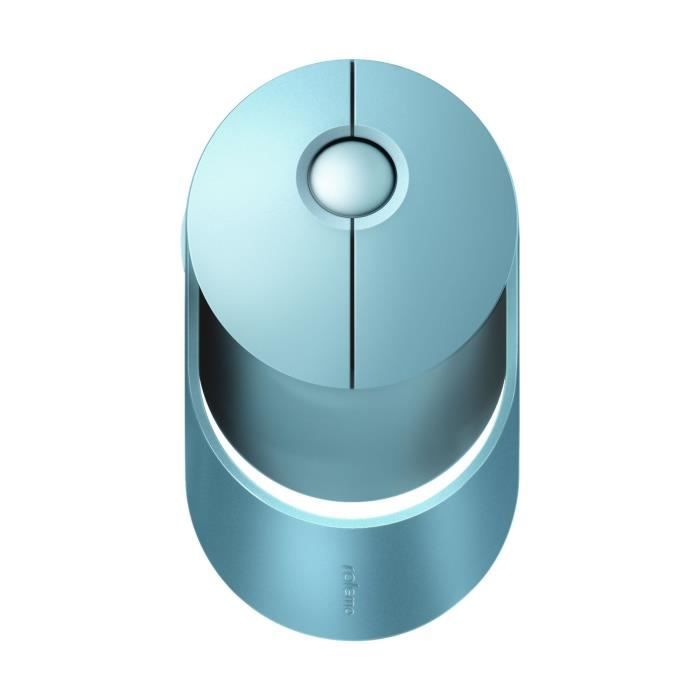 Souris sans fil - RAPOO - RAMELO AIR 1 - Bleu - Silencieuse - Rechargeable - Multimode