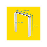 Agrafes en fil plat n° 140 10mm boîte de 5000 - RAPID - 40303090