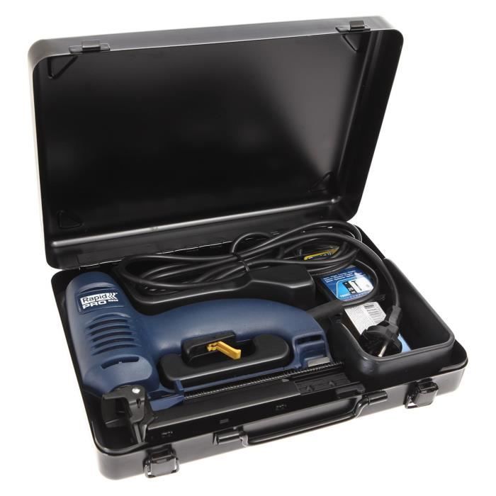 Agrafeuse cloueuse électrique RAPID R606 - Systeme Focused Power - Coffret inclus