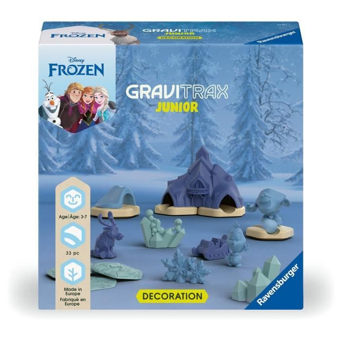 Gravitrax Junior La Reine des Neiges Set d'extension, 33 pieces, Circuit de billes, Des 3 ans, Ravensburger 23861