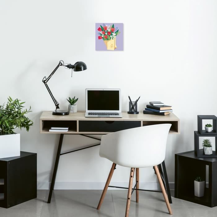 CreArt 20x20 cm Bouquet de tulipes, Loisir créatif, Adulte, Peinture par numéros, 25518, Ravensburger