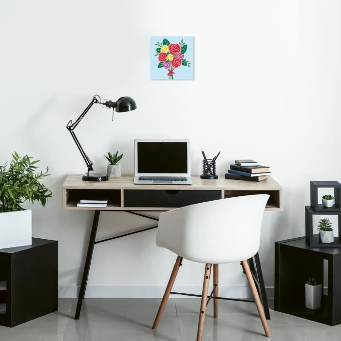 CreArt 20x20 cm Bouquet de roses, Loisir créatif, Adulte, Peinture par numéros, 25520, Ravensburger