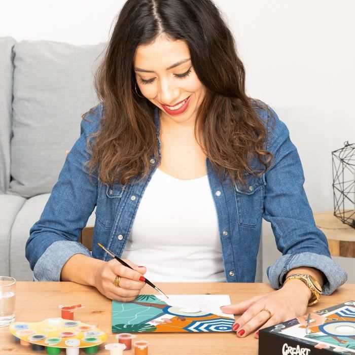 CreArt 24x30 cm Pool Time, Adulte, Peinture par numéros, 25523, Ravensburger