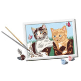 CreArt Kids 18x24cm, Numéro d'Art, Chatons et Chaussures, Kit de peinture par numéros Numéro d'Art, Des 7 ans, 25528, Ravensburger