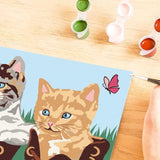 CreArt Kids 18x24cm, Numéro d'Art, Chatons et Chaussures, Kit de peinture par numéros Numéro d'Art, Des 7 ans, 25528, Ravensburger