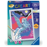 CreArt Kids 18x24cm Etincelant Pégase, Kit de peinture par numéros Numéro d'Art, Des 7 ans, 25830, Ravensburger