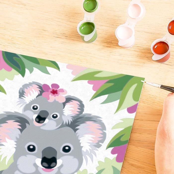 CreArt Kids 18x24cm Maman koala et son bébé, Kit de peinture par numéros Numéro d'Art, Des 9 ans, 25833, Ravensburger