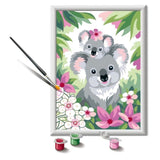 CreArt Kids 18x24cm Maman koala et son bébé, Kit de peinture par numéros Numéro d'Art, Des 9 ans, 25833, Ravensburger