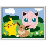 CreArt Kids 18x24cm Pokemon, Kit de peinture par numéros Numéro d'Art, Des 7 ans, 25839, Ravensburger