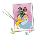 CreArt Kids 18x24cm Disney Princess, Kit de peinture par numéros Numéro d'Art, Des 7 ans, 25843, Ravensburger
