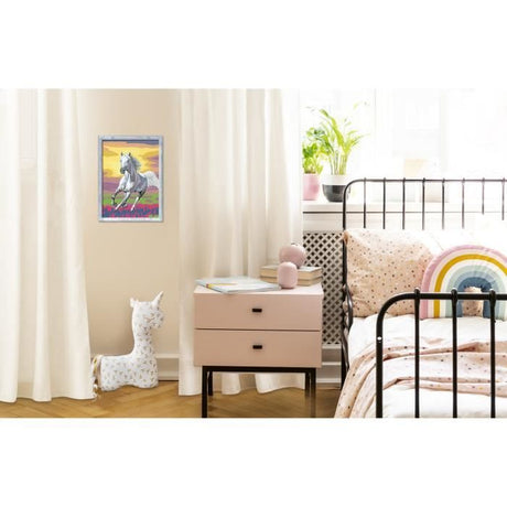 CreArt Kids 18x24cm Cheval dans le pré, Kit de peinture par numéros Numéro d'Art, Dčs 7 ans, 25845, Ravensburger