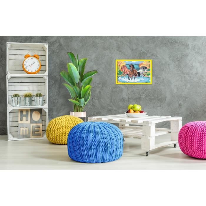 CreArt Kids 31x21cm Horde de chevaux, Kit de peinture par numéros Numéro d'Art, Des 9 ans, 25846, Ravensburger