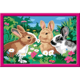 CreArt Kids 31x21cm Lapins dans le pré, Kit de peinture par numéros Numéro d'Art, Des 9 ans, 25847, Ravensburger