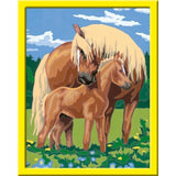 CreArt Kids 31x21cm Fiers chevaux, Kit de peinture par numéros Numéro d'Art, Des 7 ans, 25850, Ravensburger