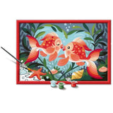 CreArt Kids 31x21cm Bisous de poissons, Kit de peinture par numéros Numéro d'Art, Des 7 ans, 25853, Ravensburger