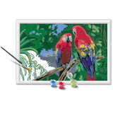 CreArt Kids 31x21cm Perroquets, Kit de peinture par numéros Numéro d'Art, Des 7 ans, 25854, Ravensburger